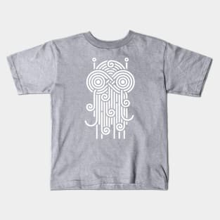 Flying Spaghetti Monster (white) Kids T-Shirt